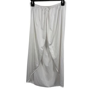 Vassarette Vintage USA Made White Half Slip High Slit Long 31" Womens sz M
